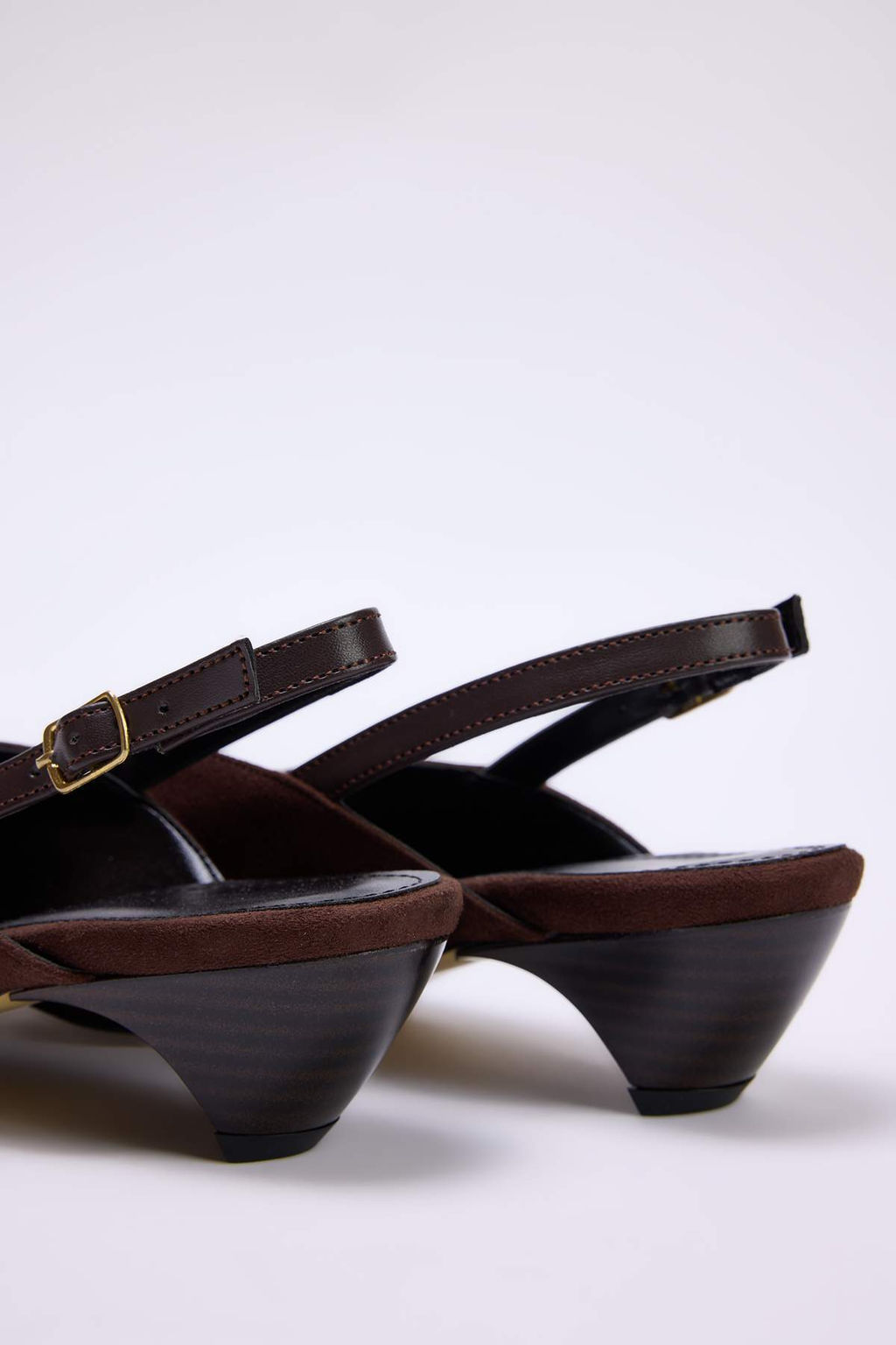 Kahverengi Suet 4 cm Kad?n Kitten Klasik Topuklu Ayakkab? TAKSS26TO00033 - Trendyolmilla фото 6