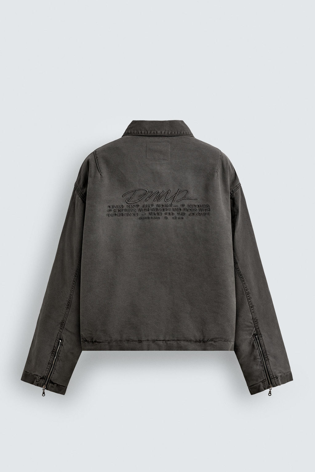 EMBROIDERED CROPPED FIT JACKET - Zara фото 8