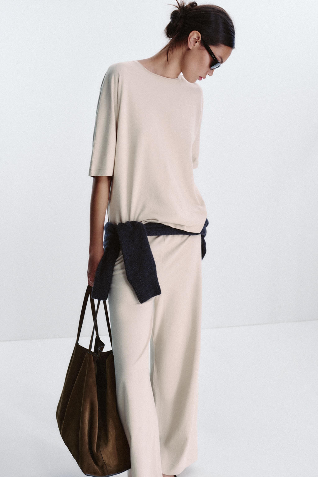 OVERSIZED TEXTURED T-SHIRT - Zara фото 8
