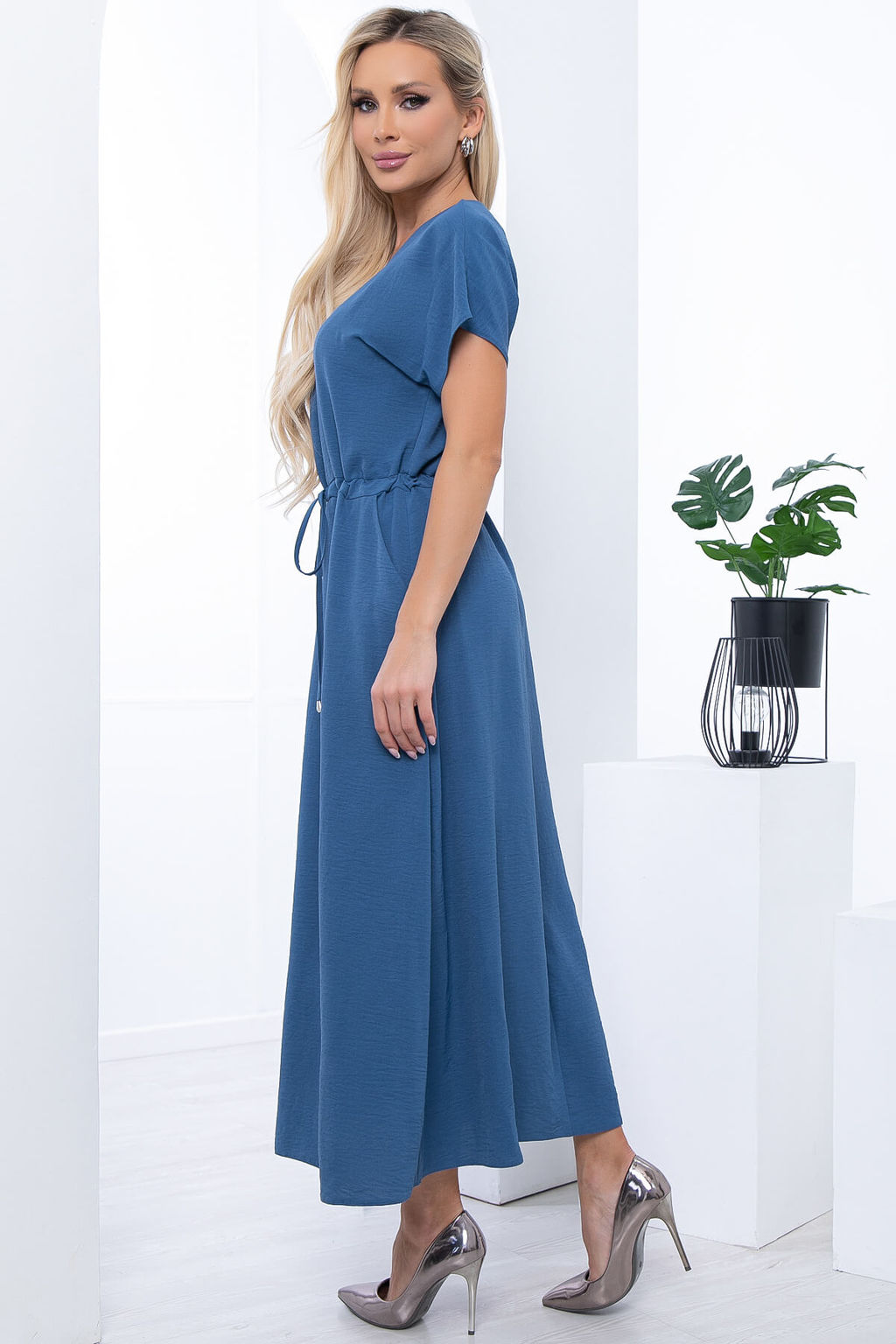 Платье Лина (темно-синее) П6049 - Lt collection фото 11