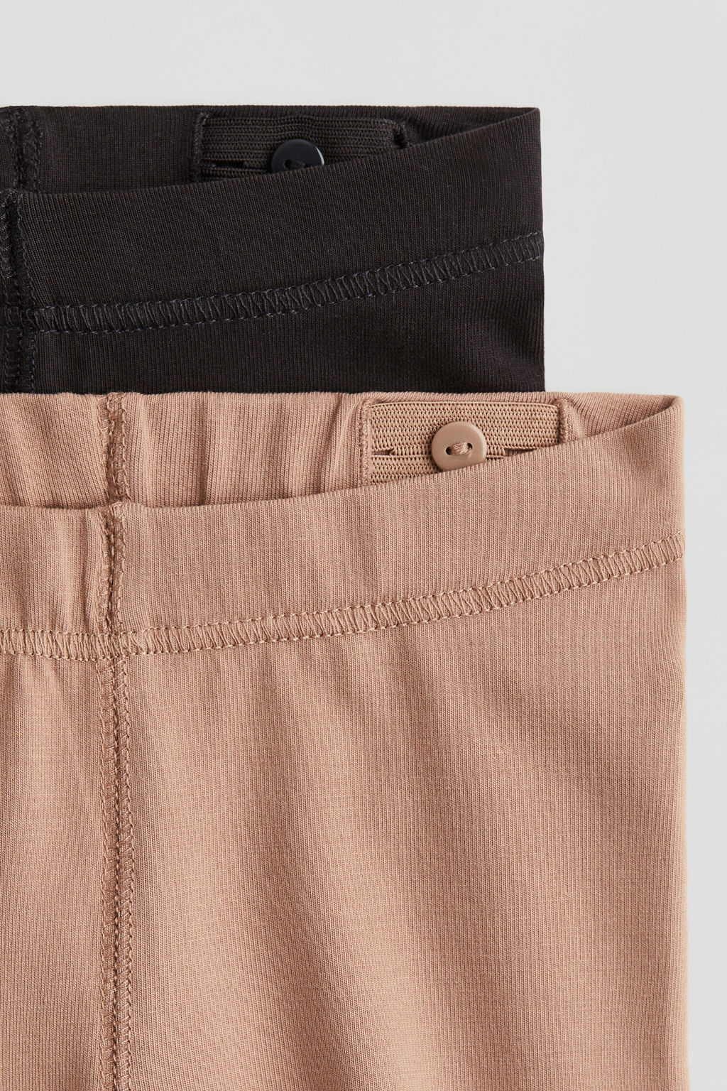 Pack de 2 leggings en punto de algod?n pima
