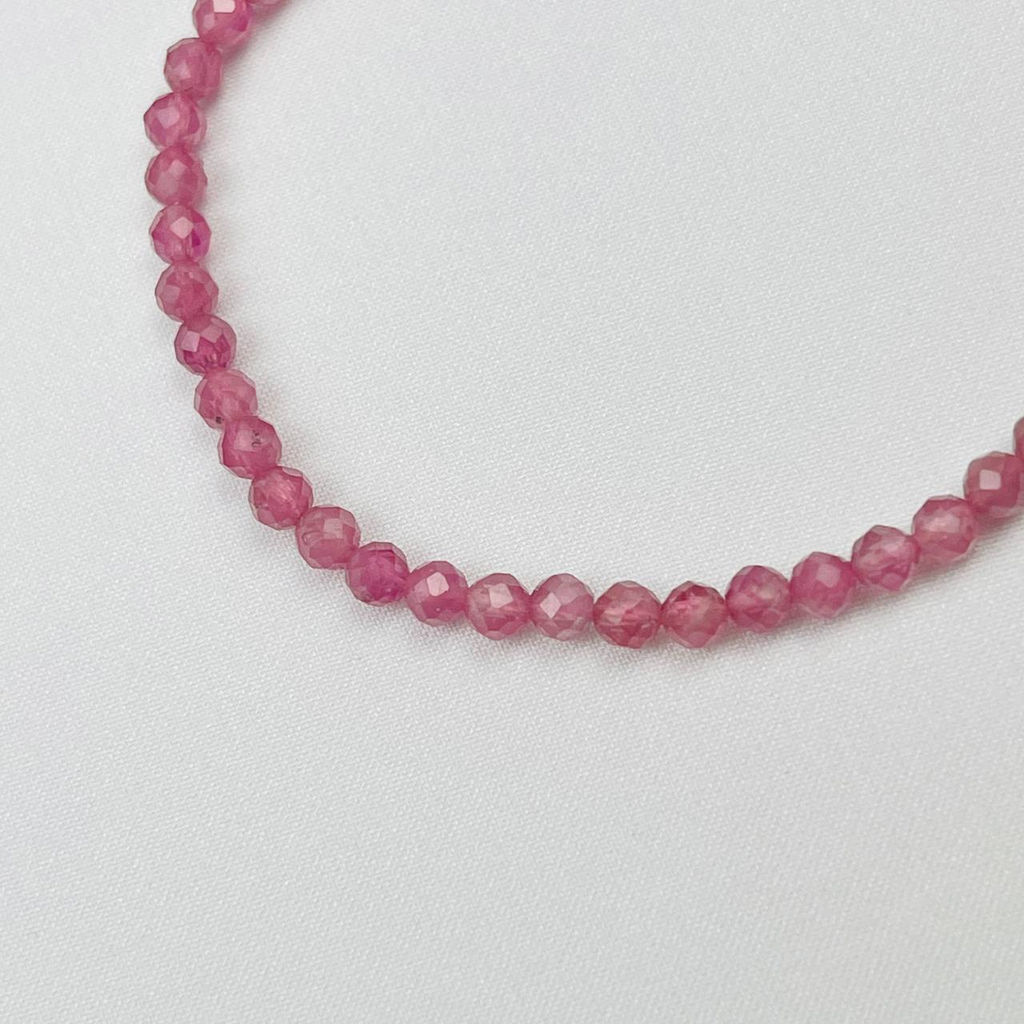Браслет из розового Турмалина 17 см +
