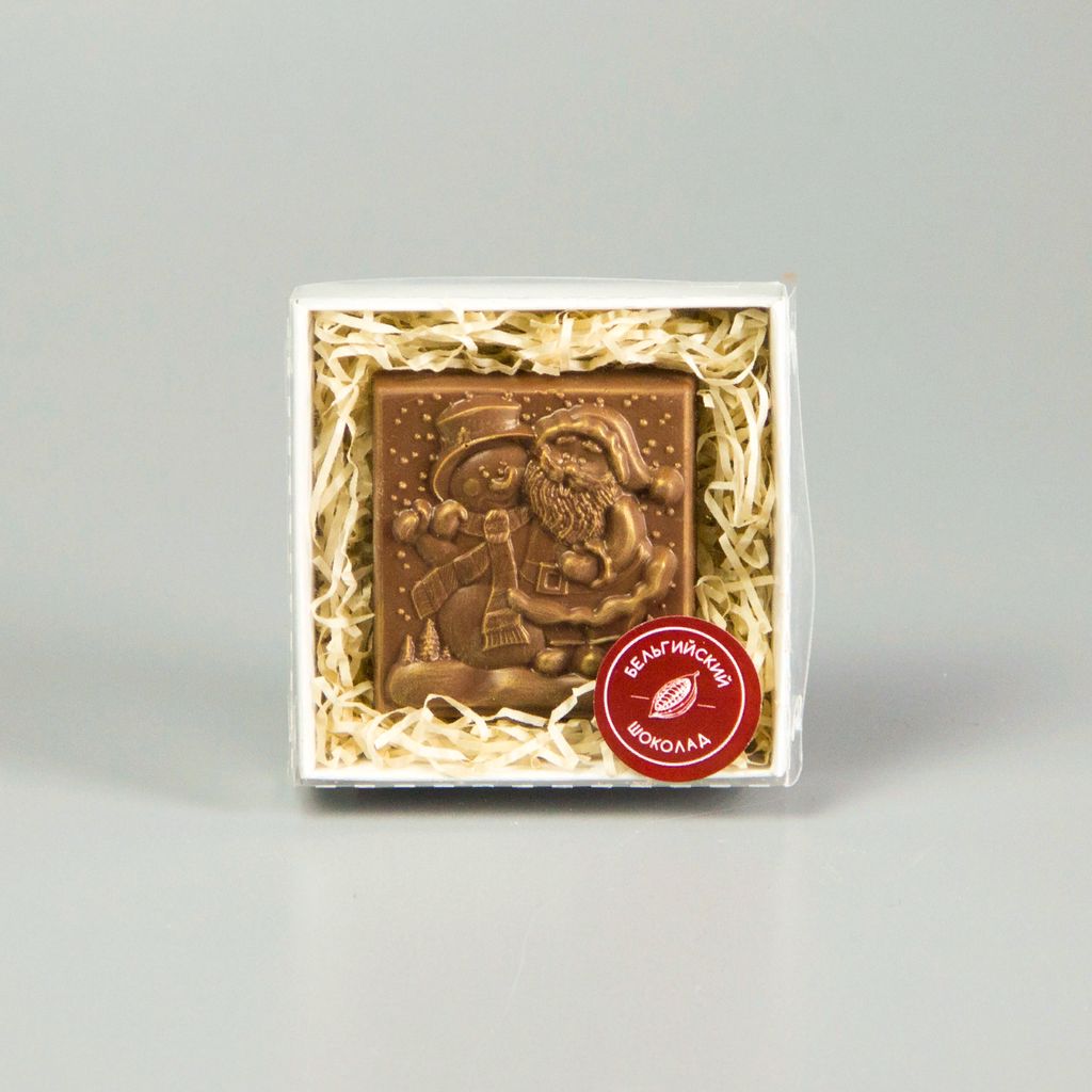 ШОКОЛАДНАЯ ФИГУРКА «ДЕД МОРОЗ И СНЕГОВИК»
