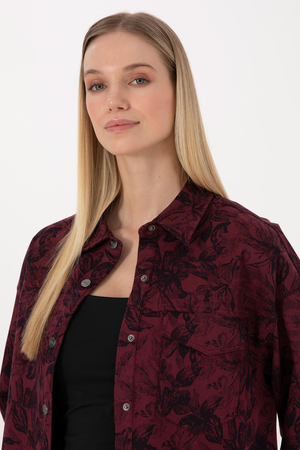 Kad_n Bordo Uzun Kollu G_mlek - U.s. polo assn фото 2