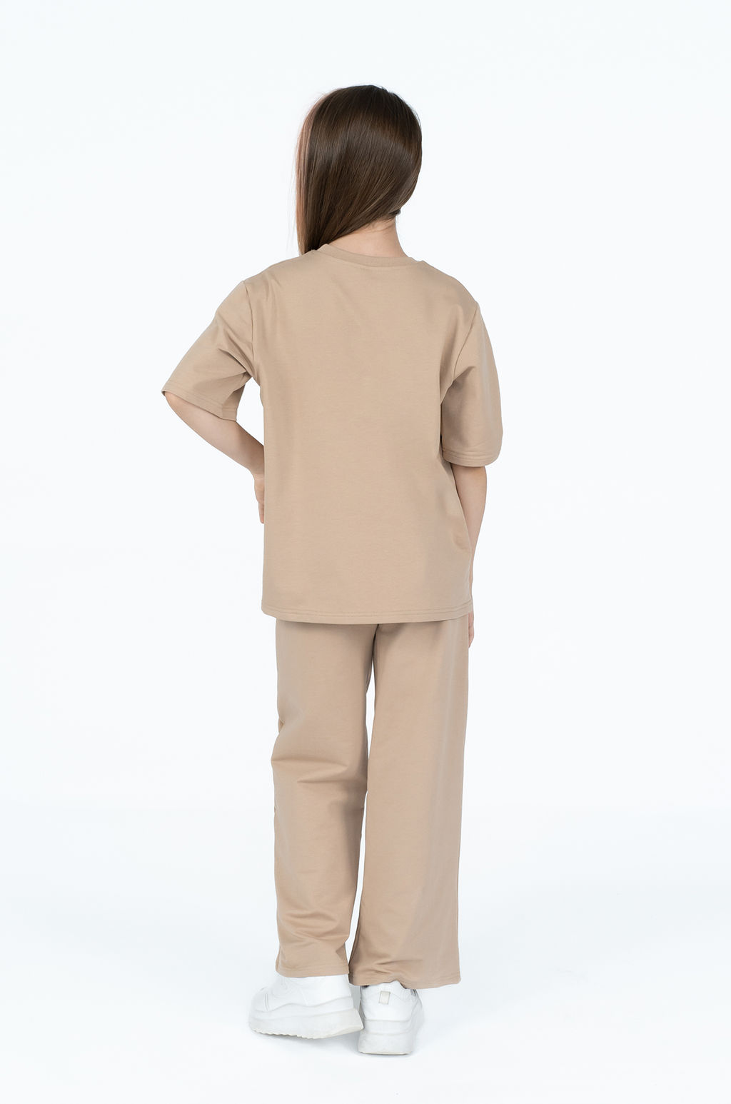 Костюм детский для девочки капучино 7063 (128)