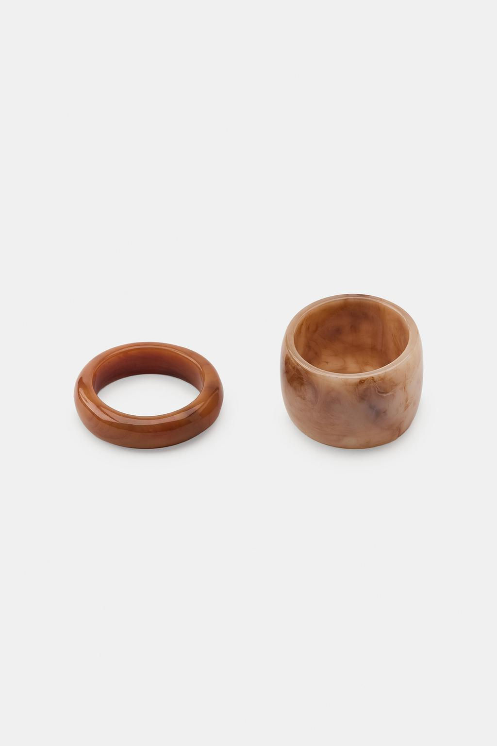 PACK OF 2 RIGID RESIN BRACELETS - Zara фото 3
