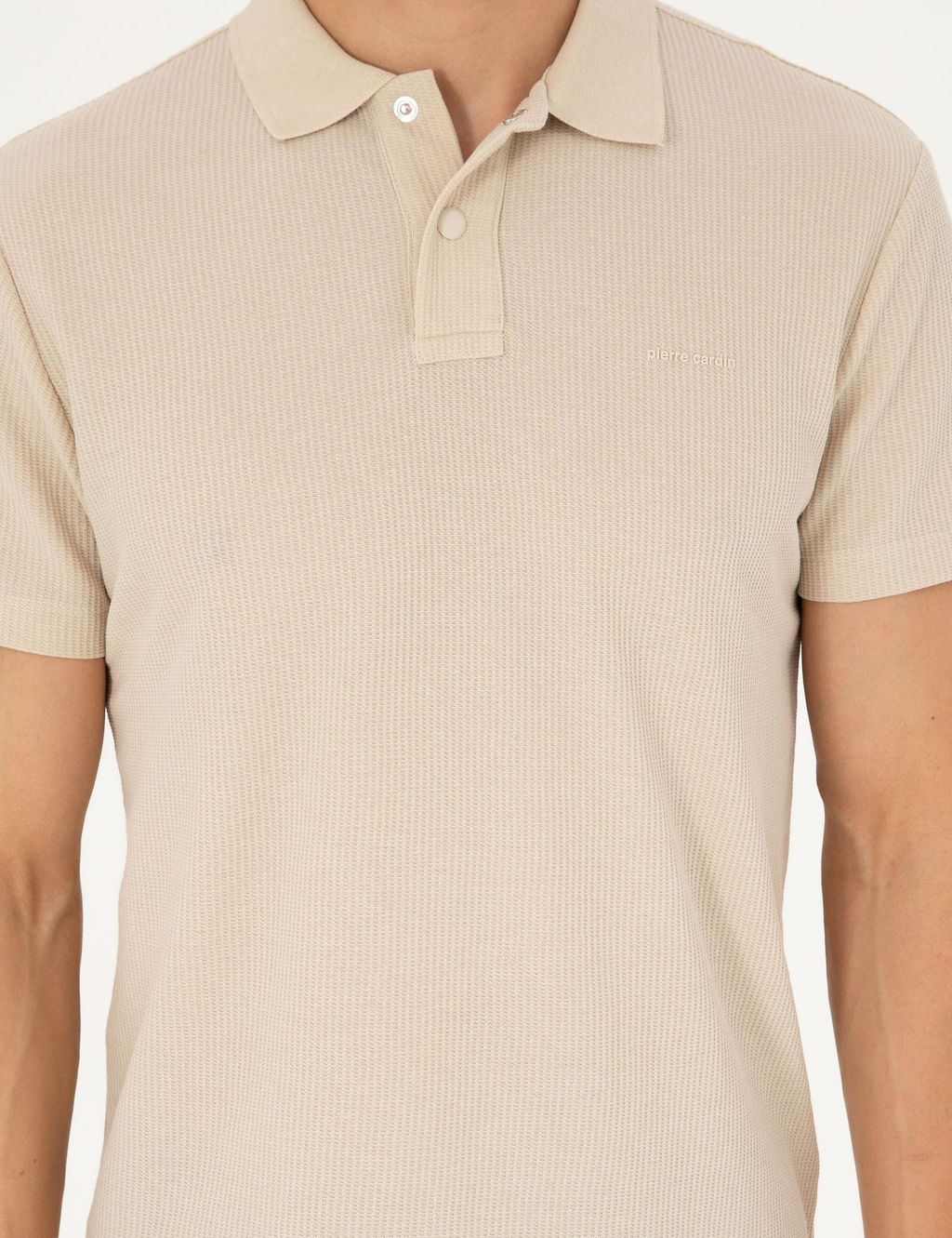 Bej Slim Fit Ti__rt - Pierre cardin фото 6