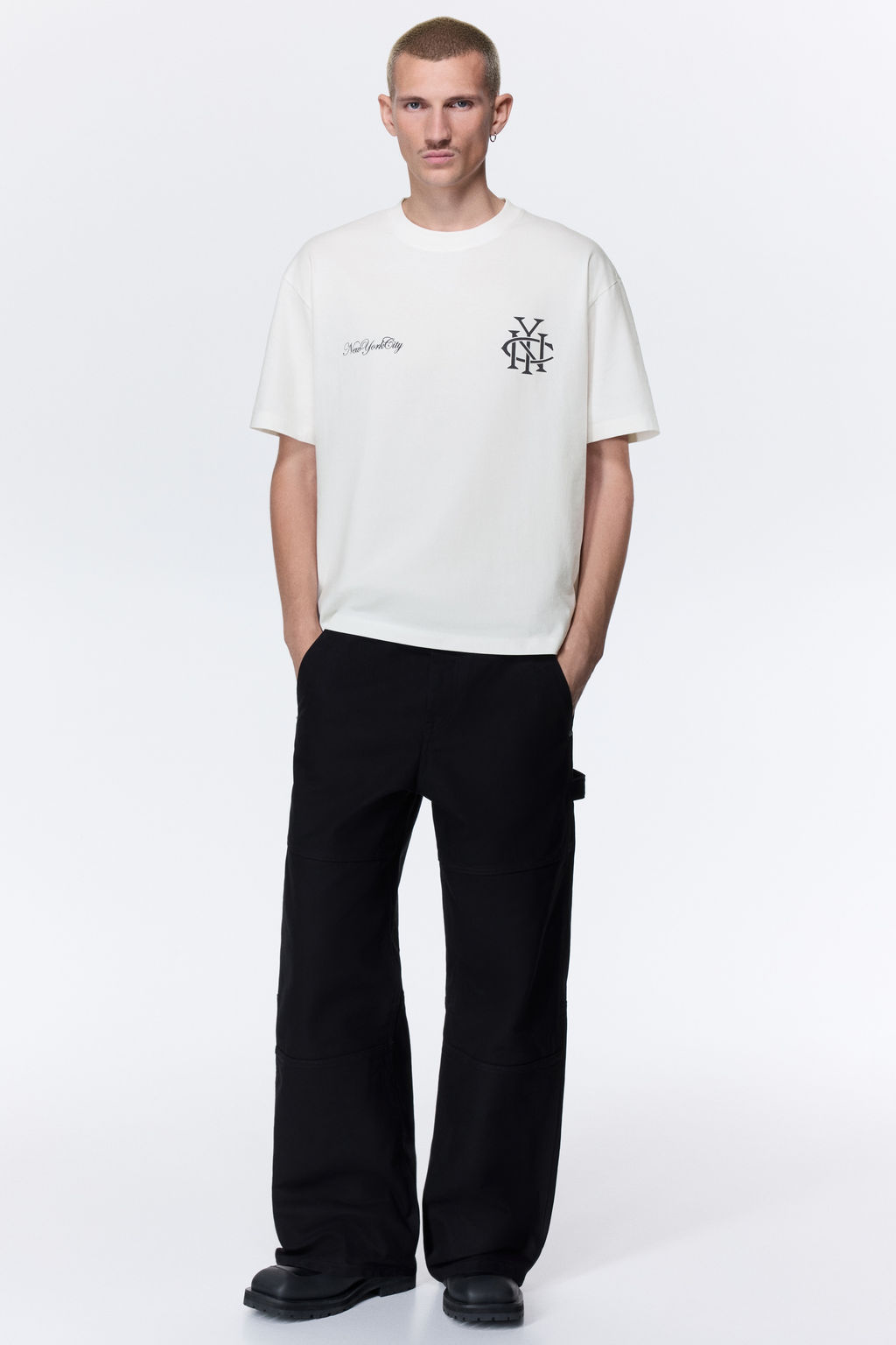 Camiseta con estampado Loose Fit - H&m фото 15