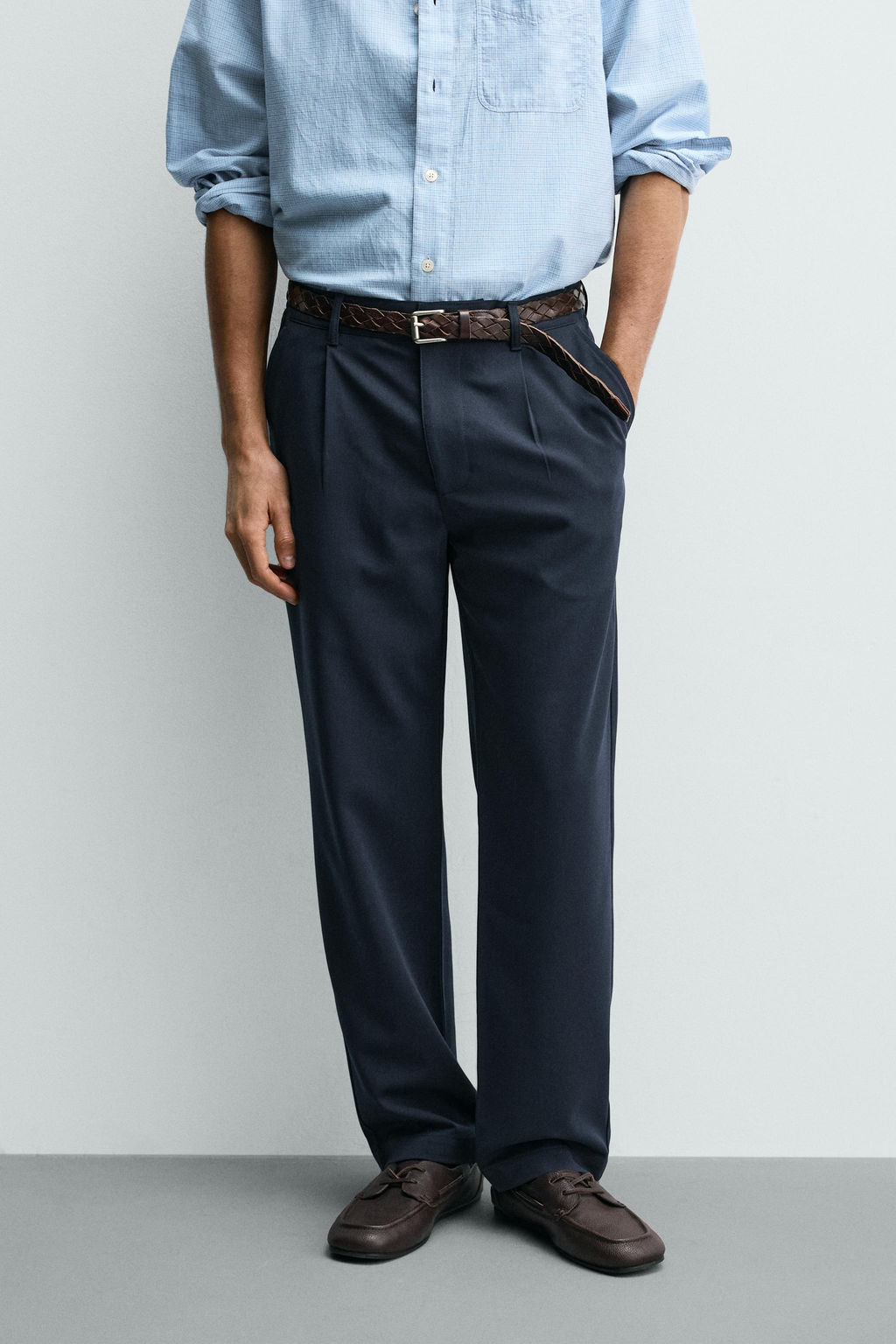 PANTAL?N STRAIGHT FIT CONFORT / Marino