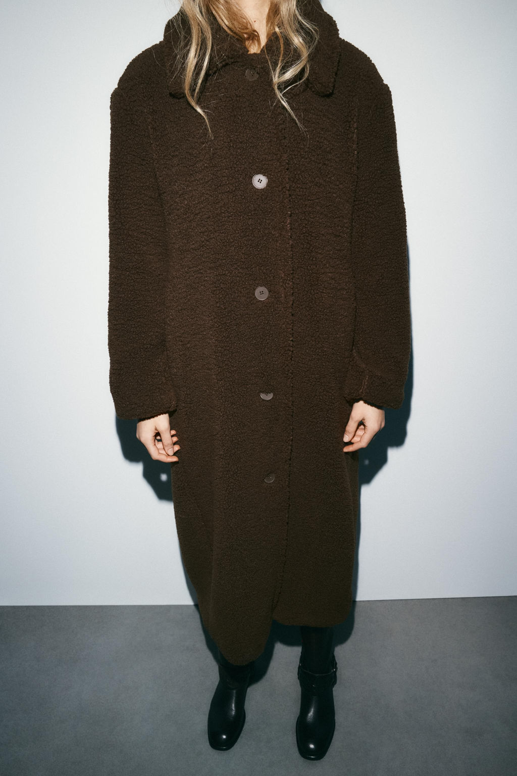 FAUX SHEARLING COAT - Zara фото 20