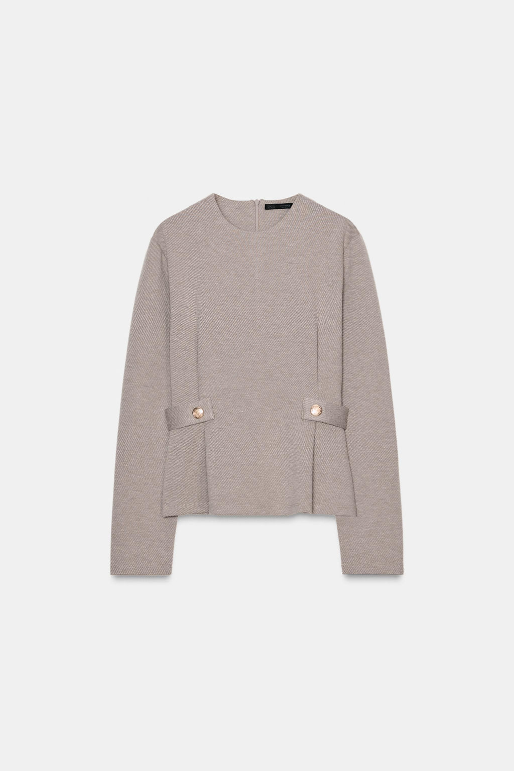TWILL TOP WITH BUTTONS - Zara фото 6