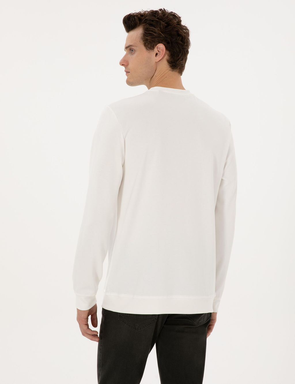 Ekru Regular Fit Sweatshirt - Pierre cardin фото 5