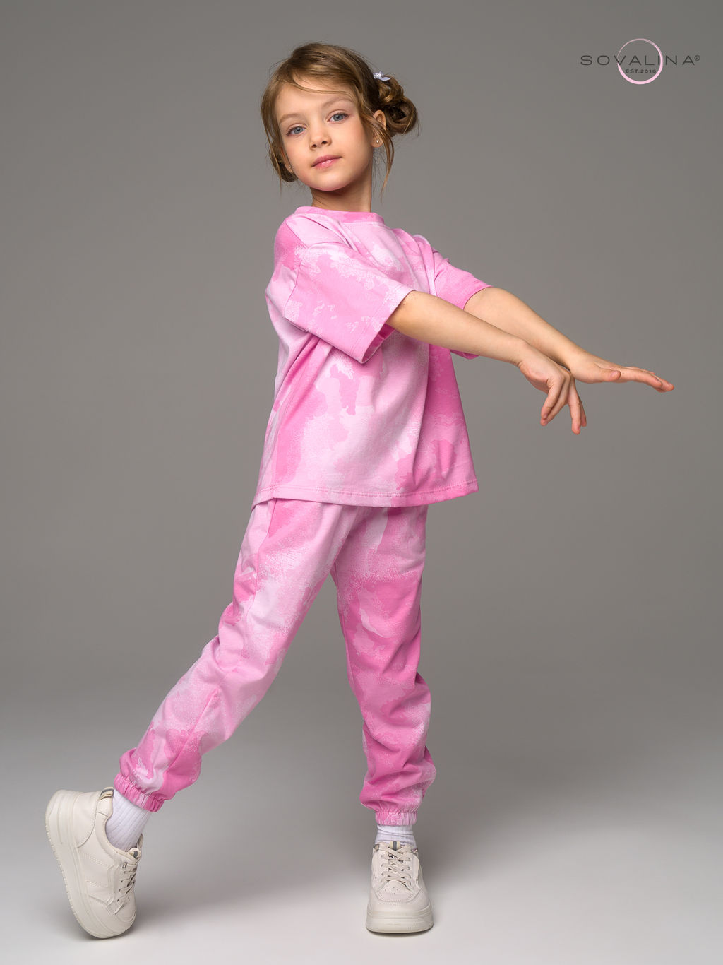 Костюм Daily girl тайдай розовый mini - Sovalina фото 14