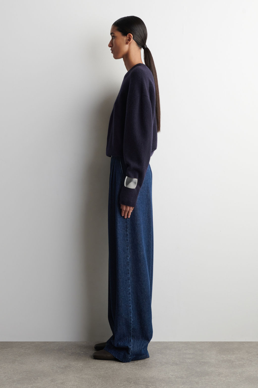 VAQUEROS WIDE LEG CON PINZAS - H&m фото 4