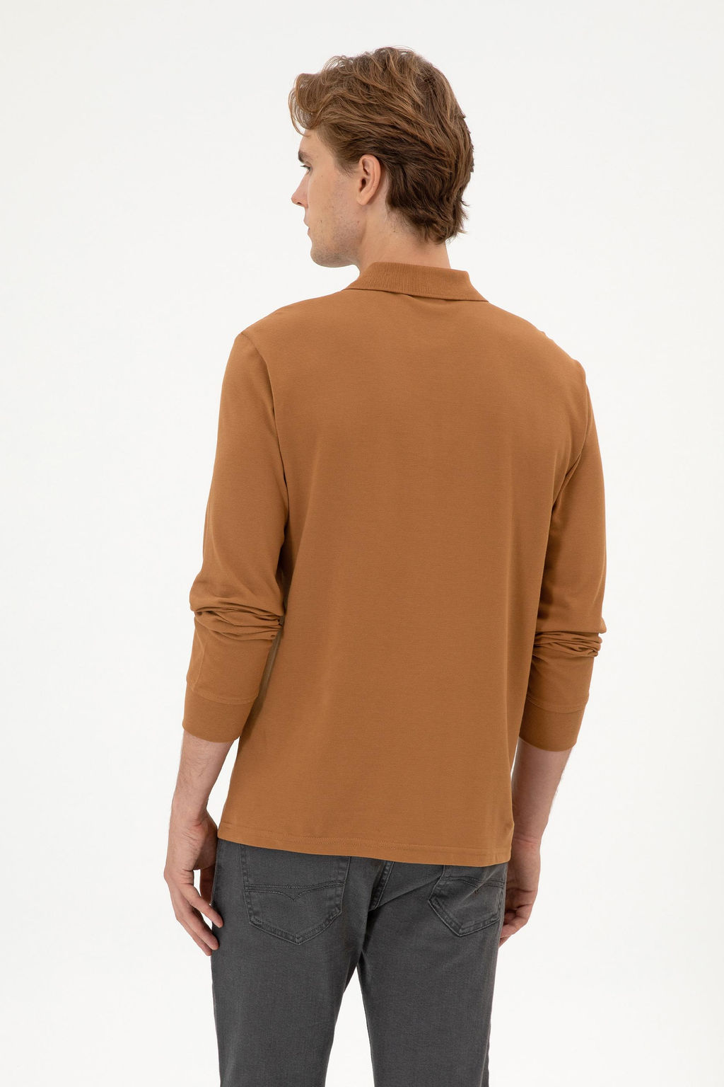 Erkek Kahverengi Basic Sweatshirt Sepette S_rpriz _ndirim - U.s. polo assn фото 5
