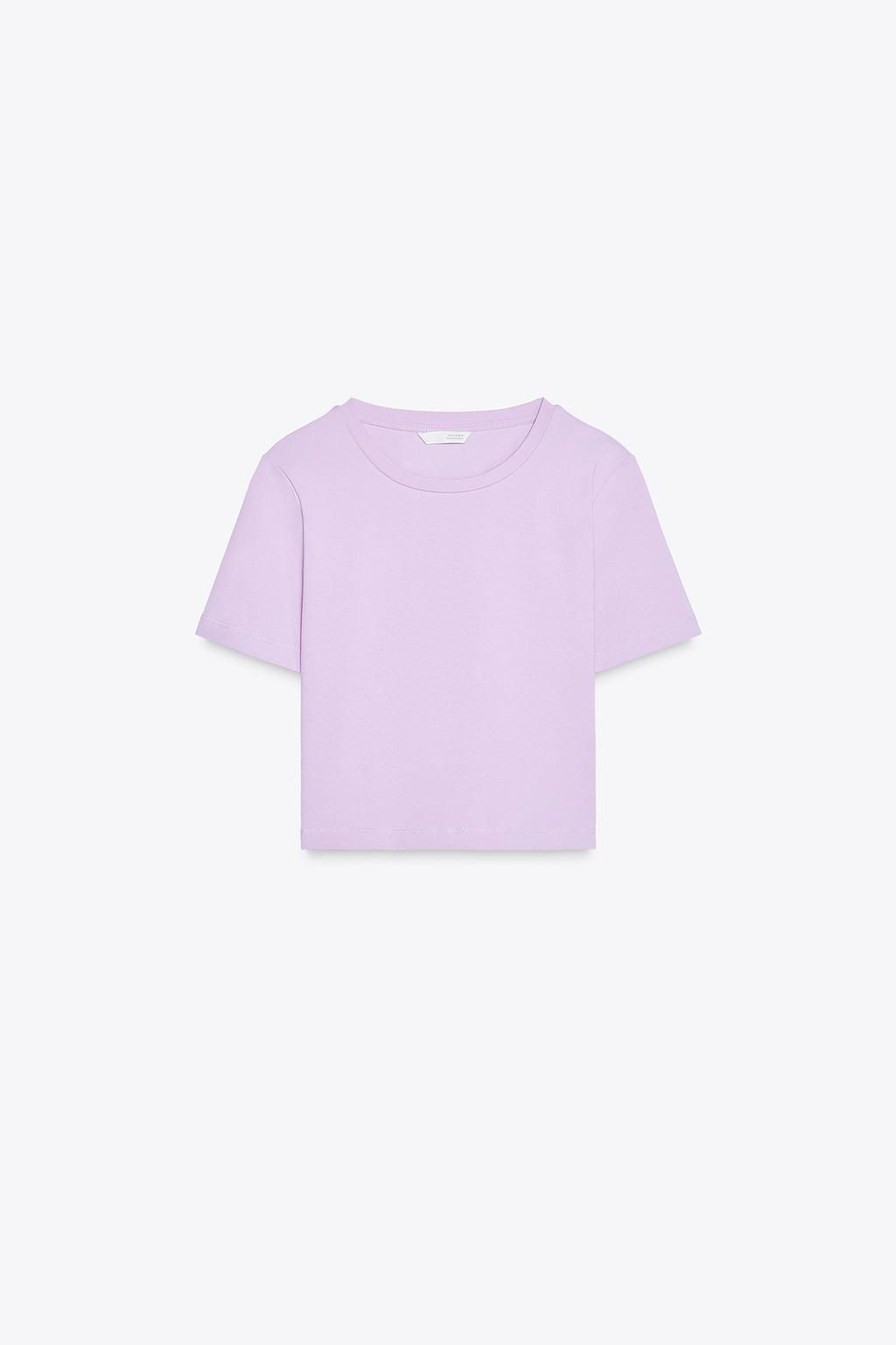 CROPPED STRETCH T-SHIRT