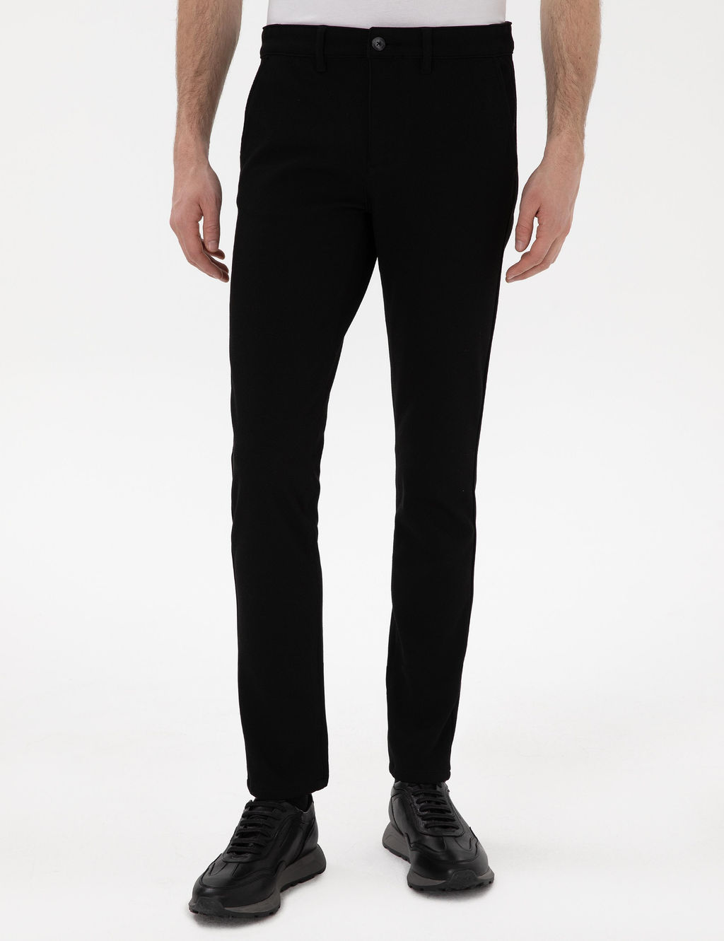 Siyah Slim Fit Kanvas Pantolon - Pierre cardin фото 2