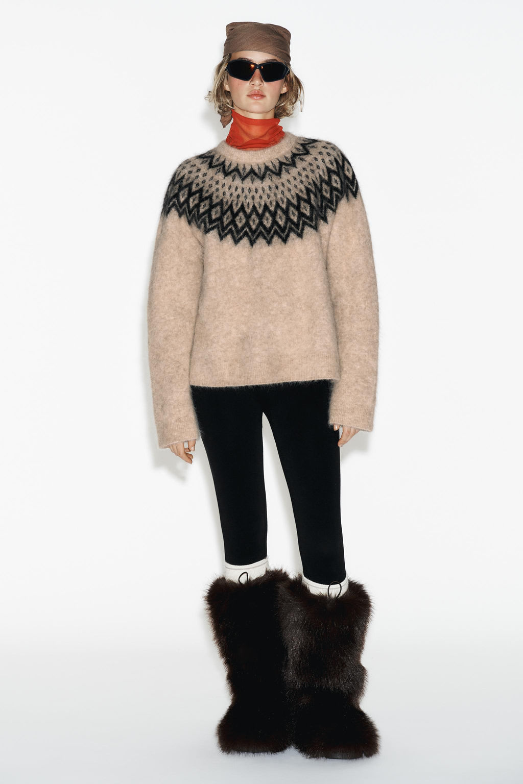 JUMPER WITH ALPACA JACQUARD SKI COLLECTION - Zara фото 15