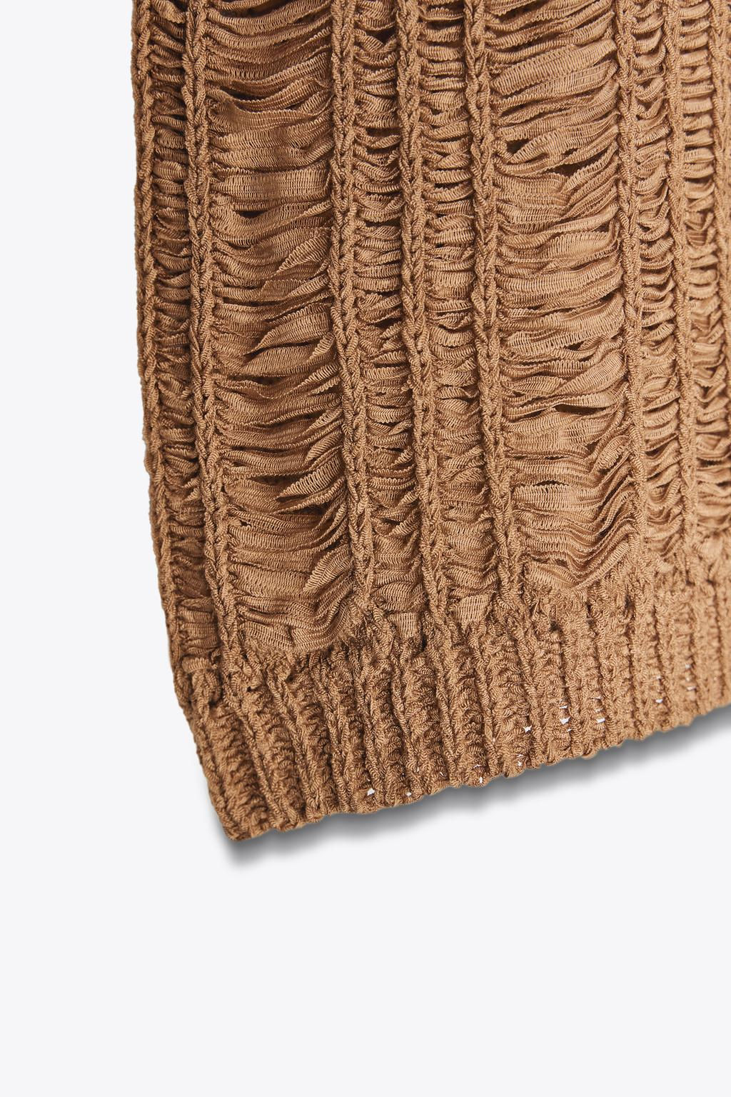 RIBBED KNIT TOP - Zara фото 5