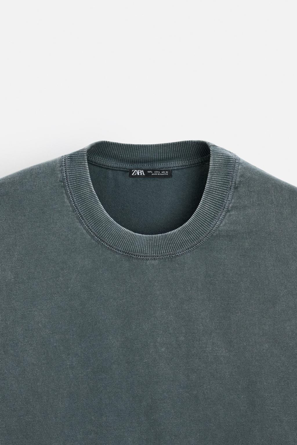 WASHED RELAXED FIT SWEATSHIRT - Zara фото 8