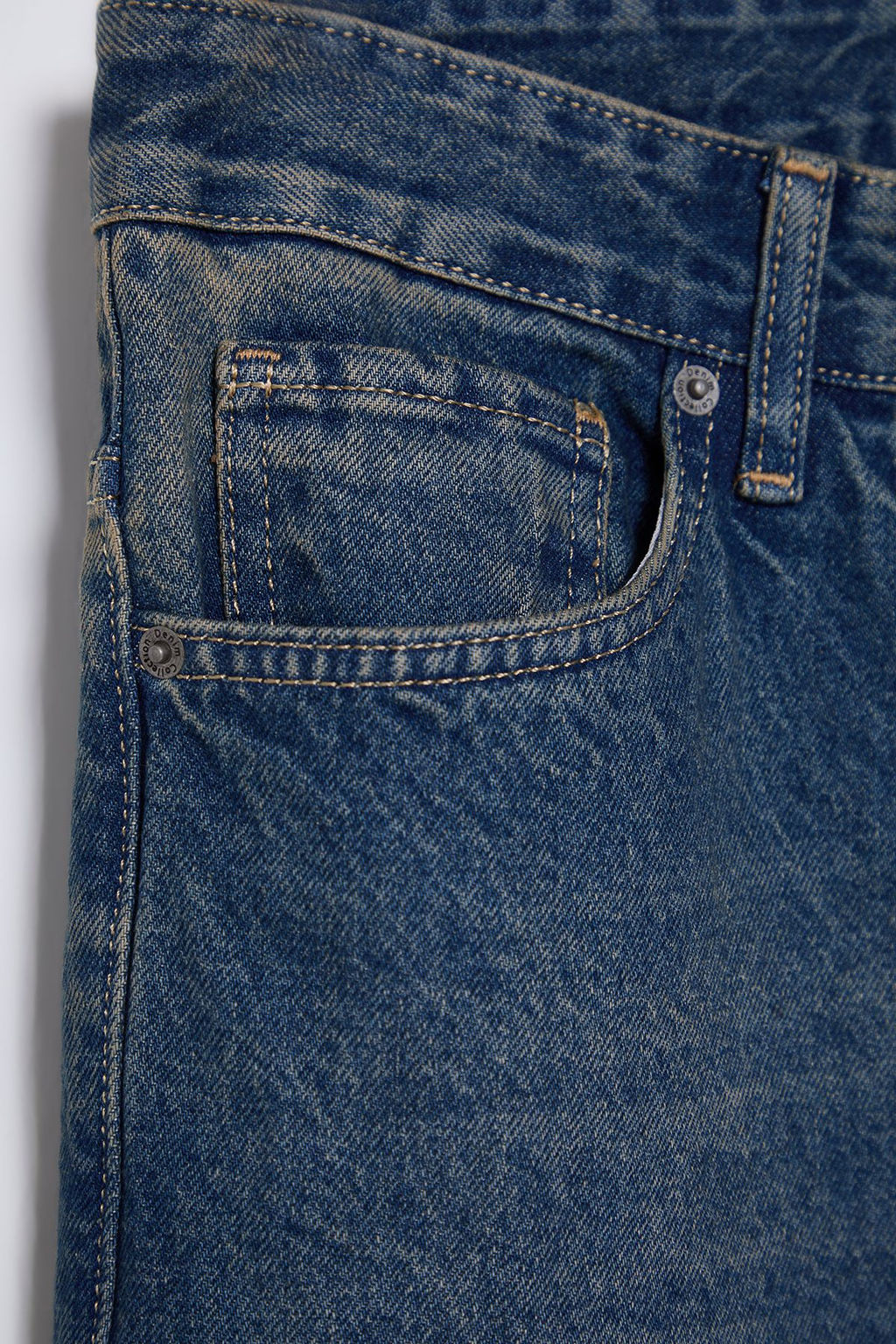 Lacivert Essential Eskitme Y?kamal? Jeans Kot Pantolon TMNAW23JE00104