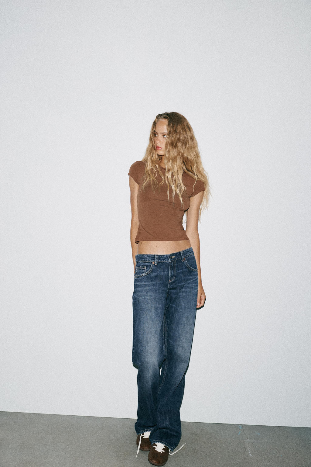 TRF WIDE-LEG LOW-RISE JEANS - Zara фото 28