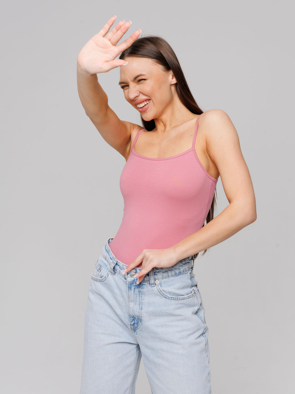 Женская майка на бретелях Lingeamo брусничный ЛТ-07 (22)  фото 3