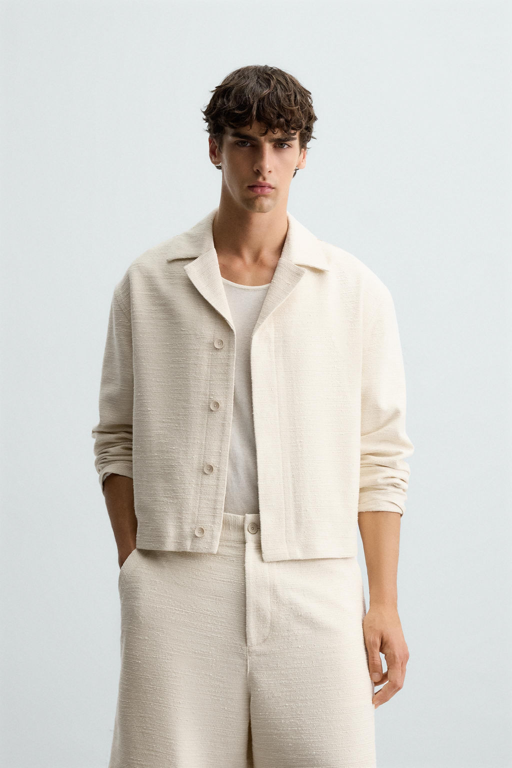 TEXTURED OVERSHIRT - Zara фото 9