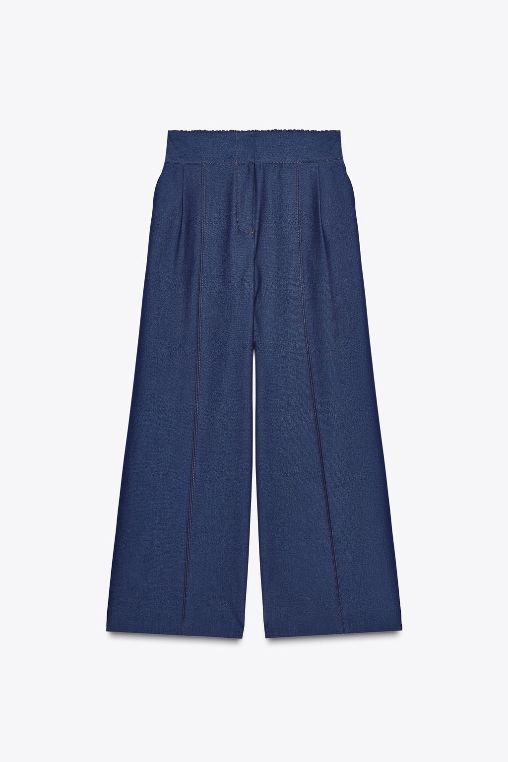 STITCHED WIDE-LEG TROUSERS - Zara фото 9