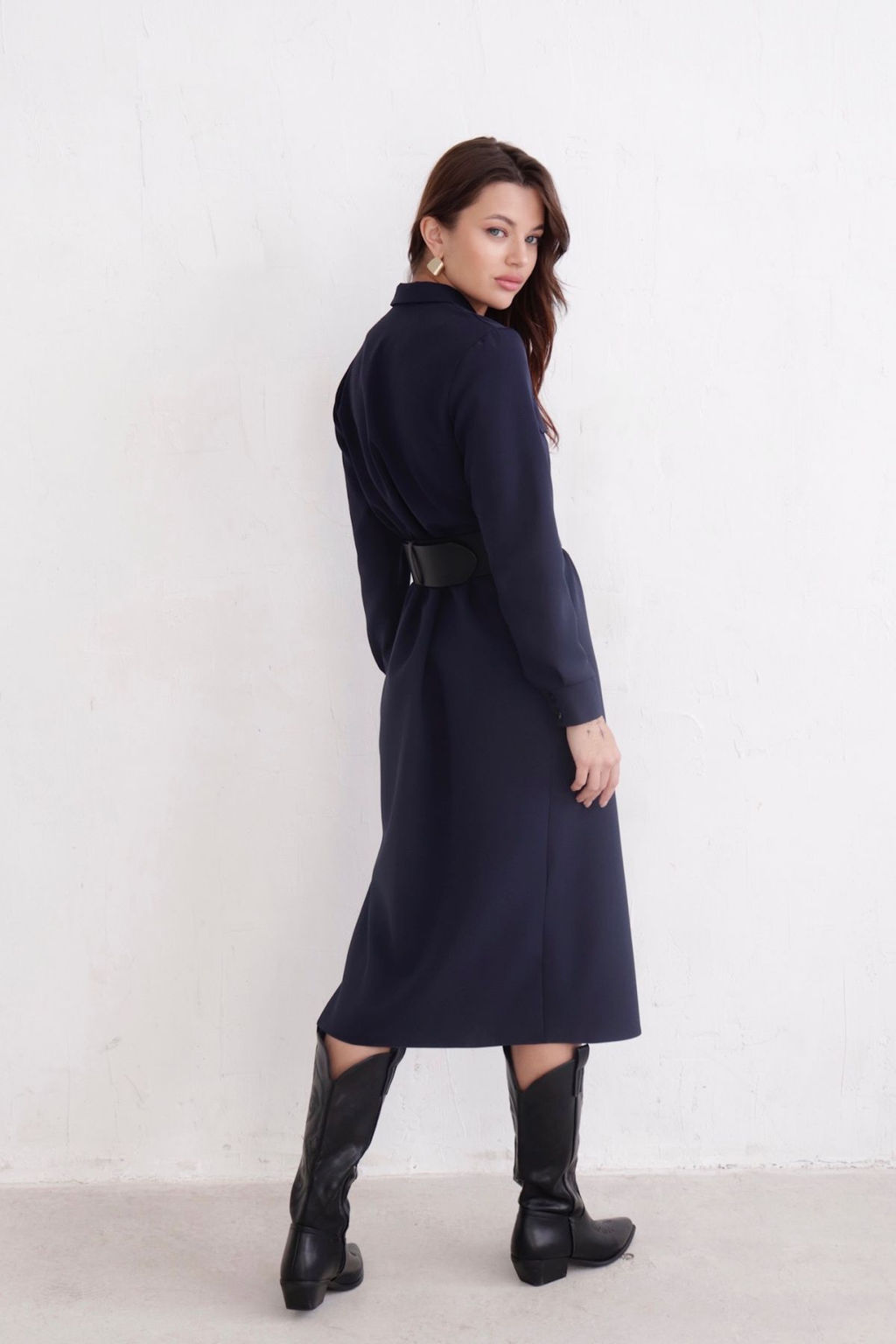 Платье-рубашка с английским воротником - Martichelli фото 310