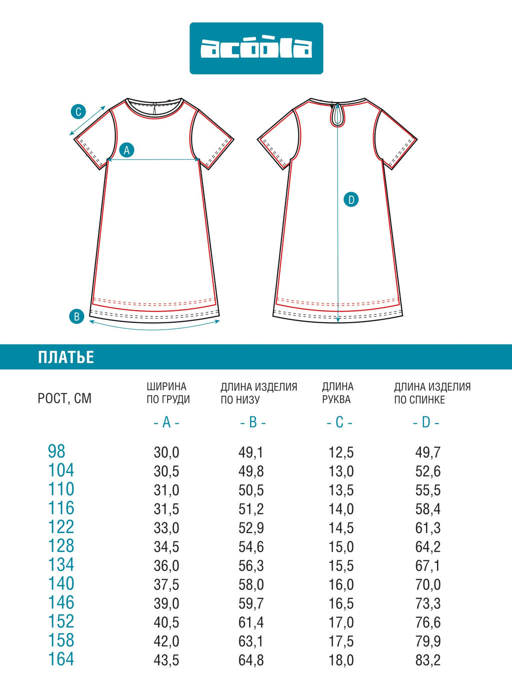 ACOOLA /Платье детское для девочек Velena красный фото 3