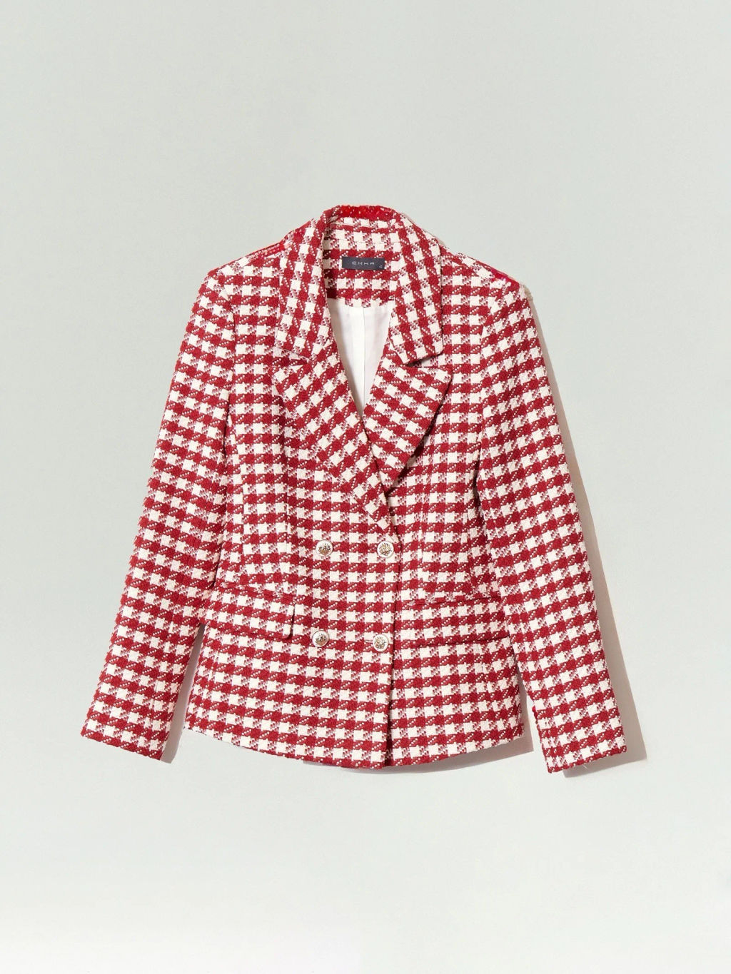 Жакет Emka ML743/comba приталенный твид мультиколор  фото 5