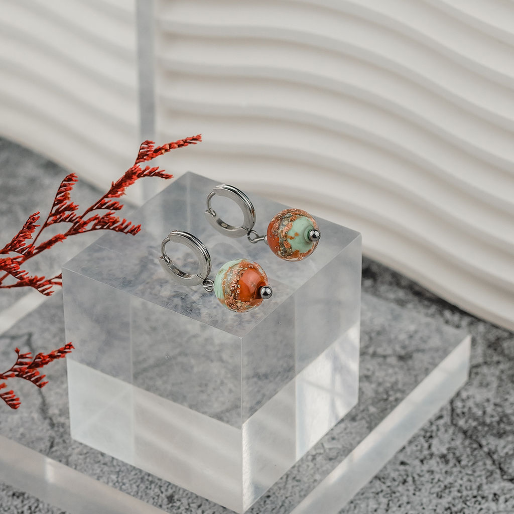 Серьги из муранского стекла PARADISE APPLES LC3460