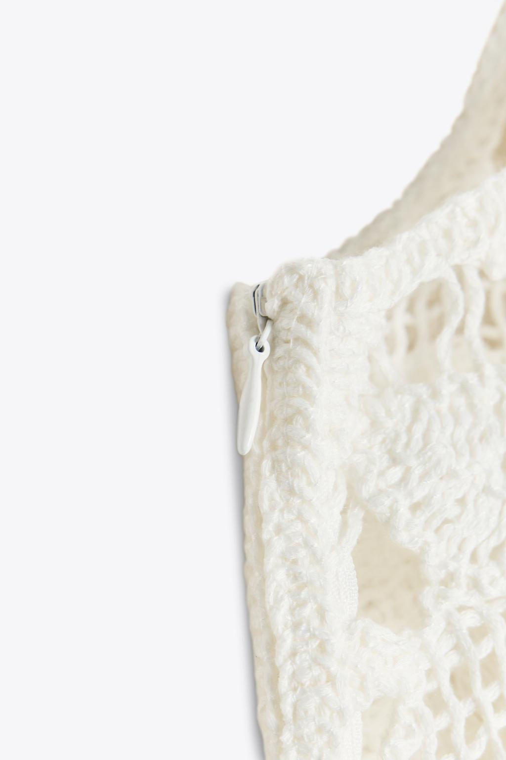 FLORAL CROCHET DRESS - Zara фото 9