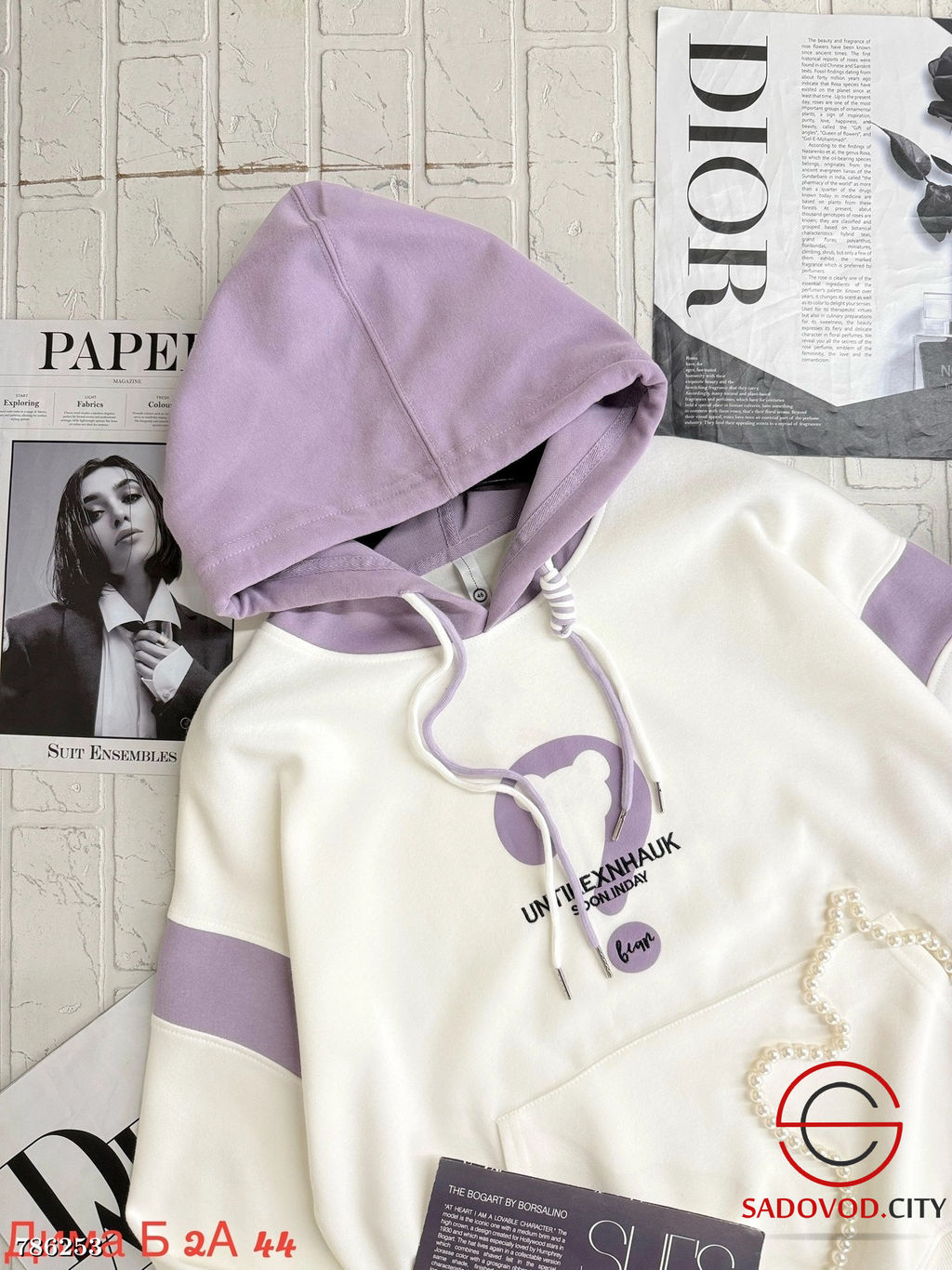 Женская толстовка с карманом - Bruno фото 6