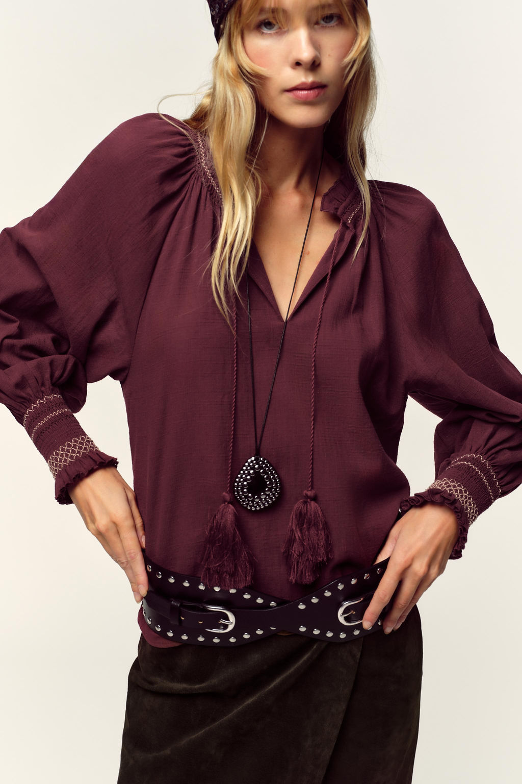 TASSEL EMBROIDERED SHIRT - Zara фото 2