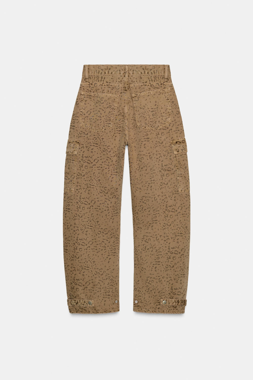 TRF ANIMAL PRINT BAGGY BALLOON JEANS - Zara фото 8