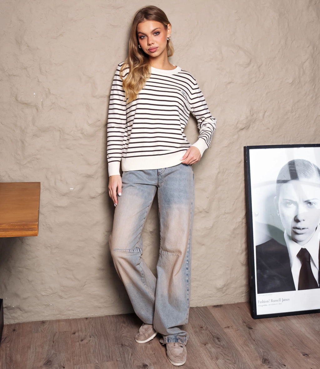 Джемпер #КТ712, кремовый - Dommod фото 4