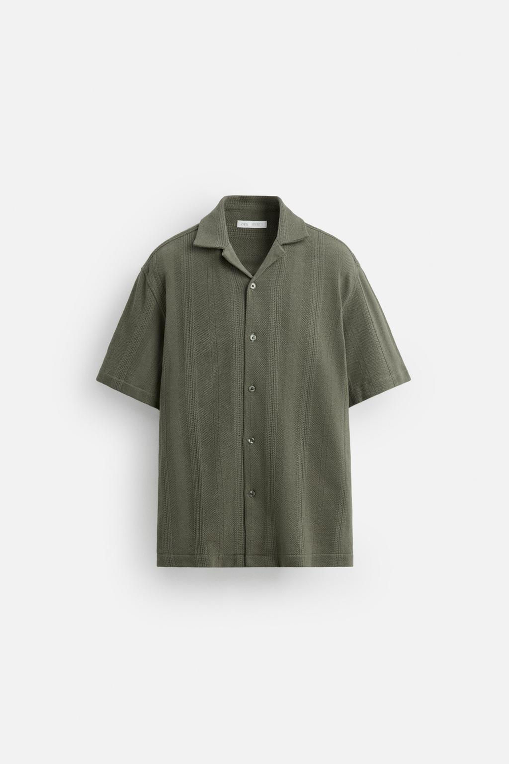 TEXTURED JACQUARD SHIRT - Zara фото 7