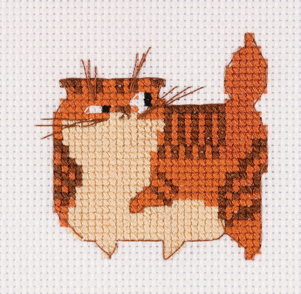 Klart набор для вышивания 12-046 Рыжий кот 11 х 11 см