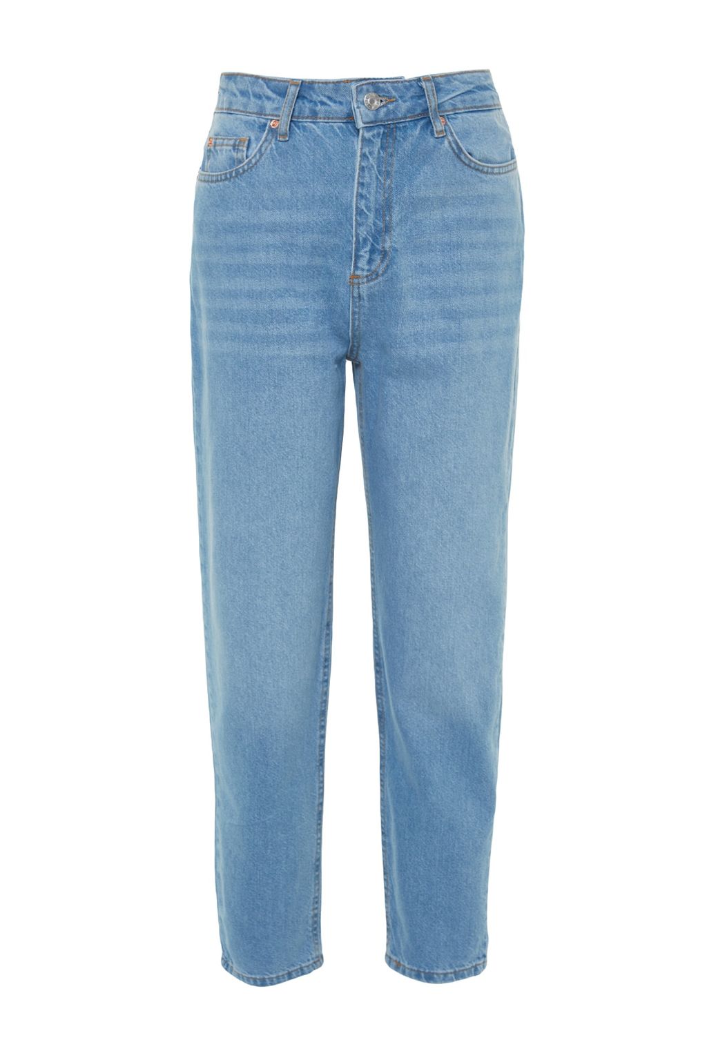 Siyah Yuksek Bel Mom Jeans TWOSS23JE00067 - Trendyolmilla фото 5