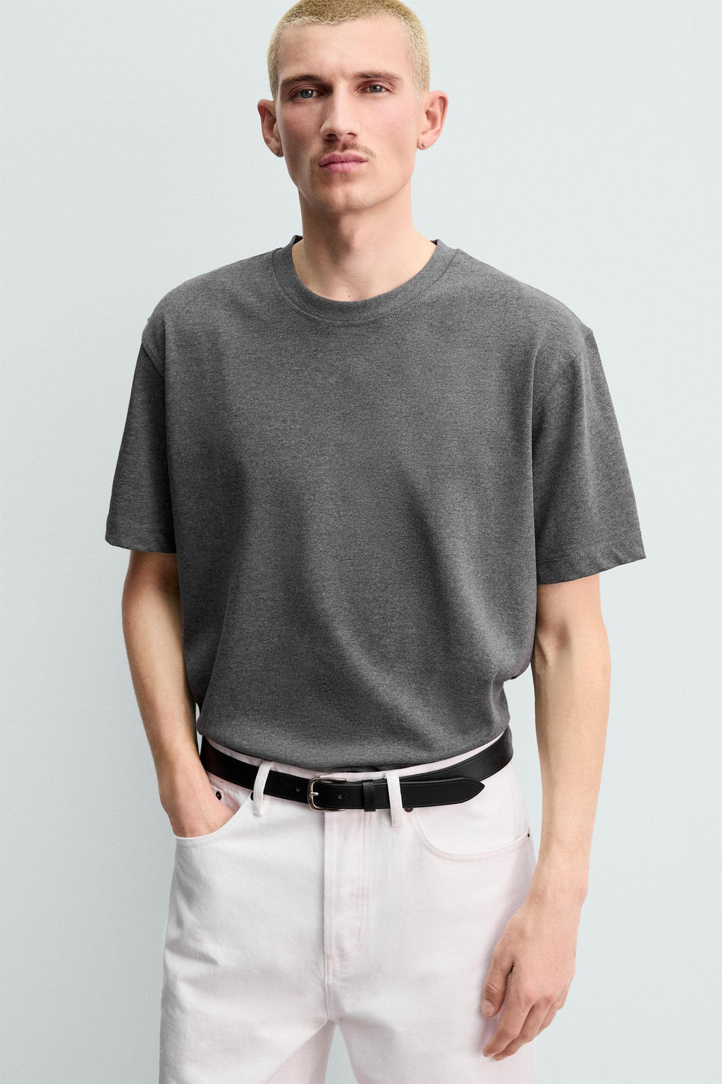HEAVY WEIGHT SHORT SLEEVE T-SHIRT - Zara фото 32