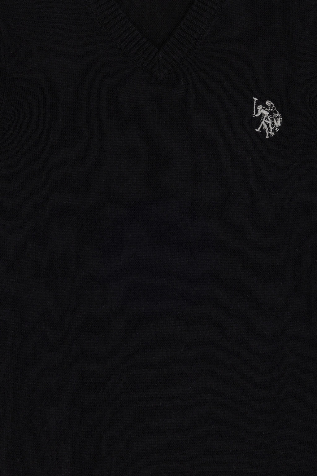 Erkek Гocuk Siyah Basic V Yaka Kazak - U.s. polo assn фото 3