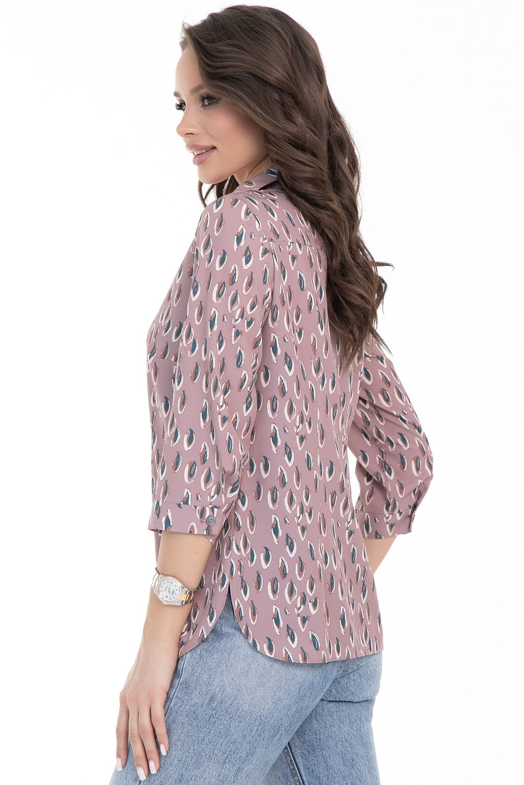 Рубашка Жаклин модная (пудра)