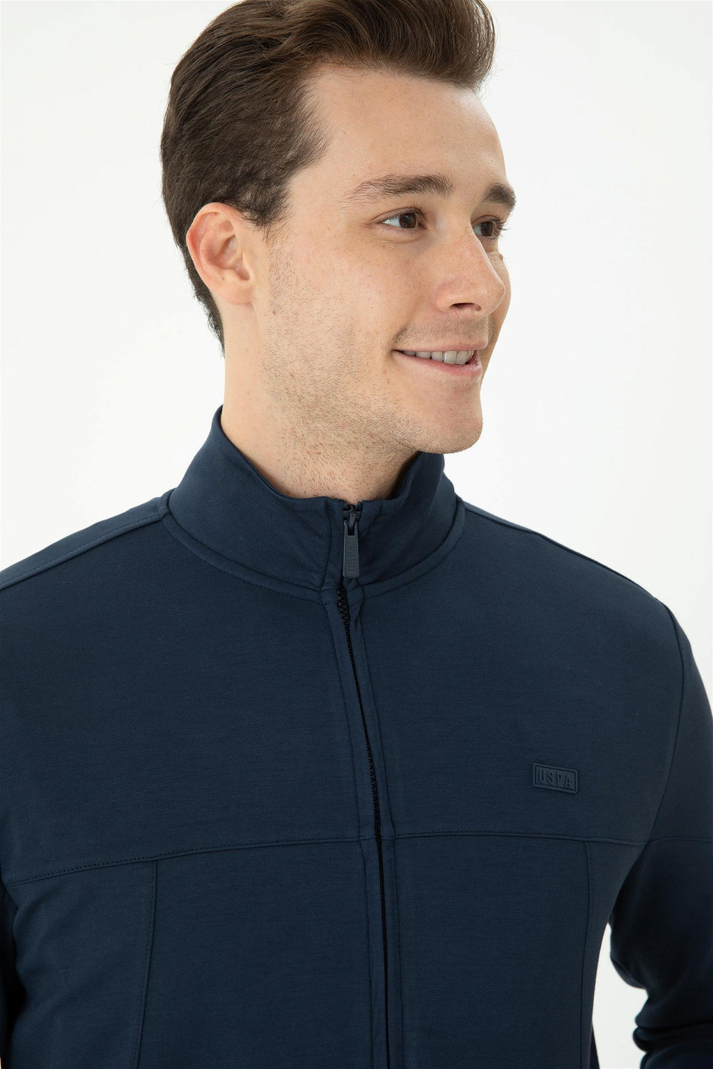 Мужской темно-синий вязаный кардиган Неожиданная скидка в корзине - U.s. polo assn фото 2