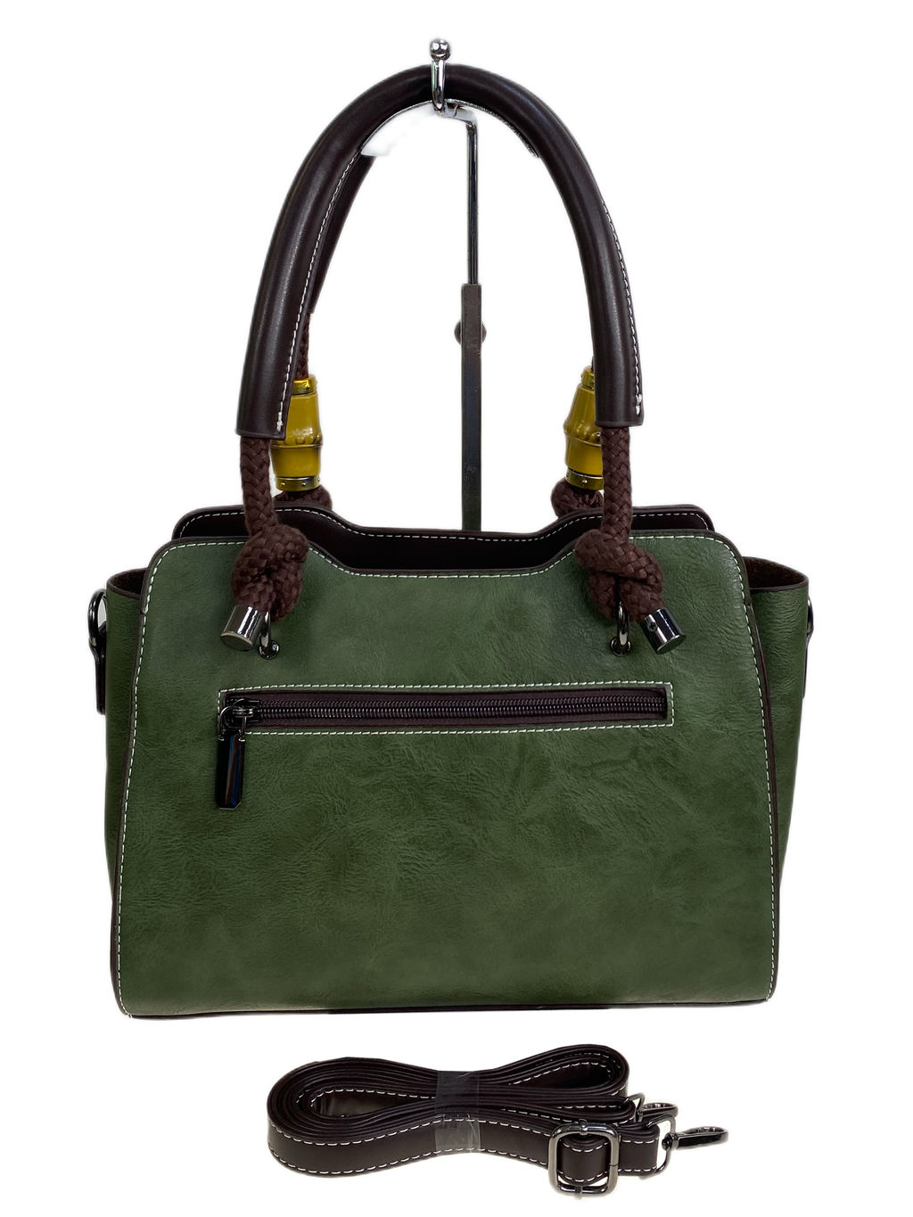 Женская сумка из искусственной кожи, цвет зеленый - Greta фото 2