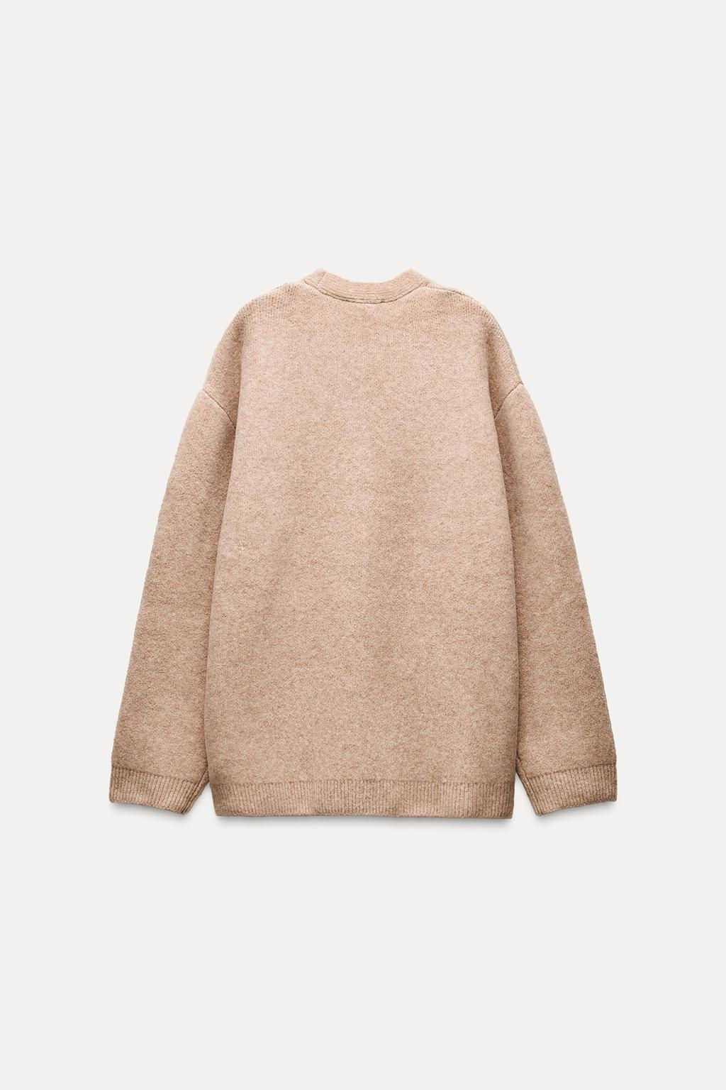 KNIT CARDIGAN WITH GOLDEN BUTTONS - Zara фото 5