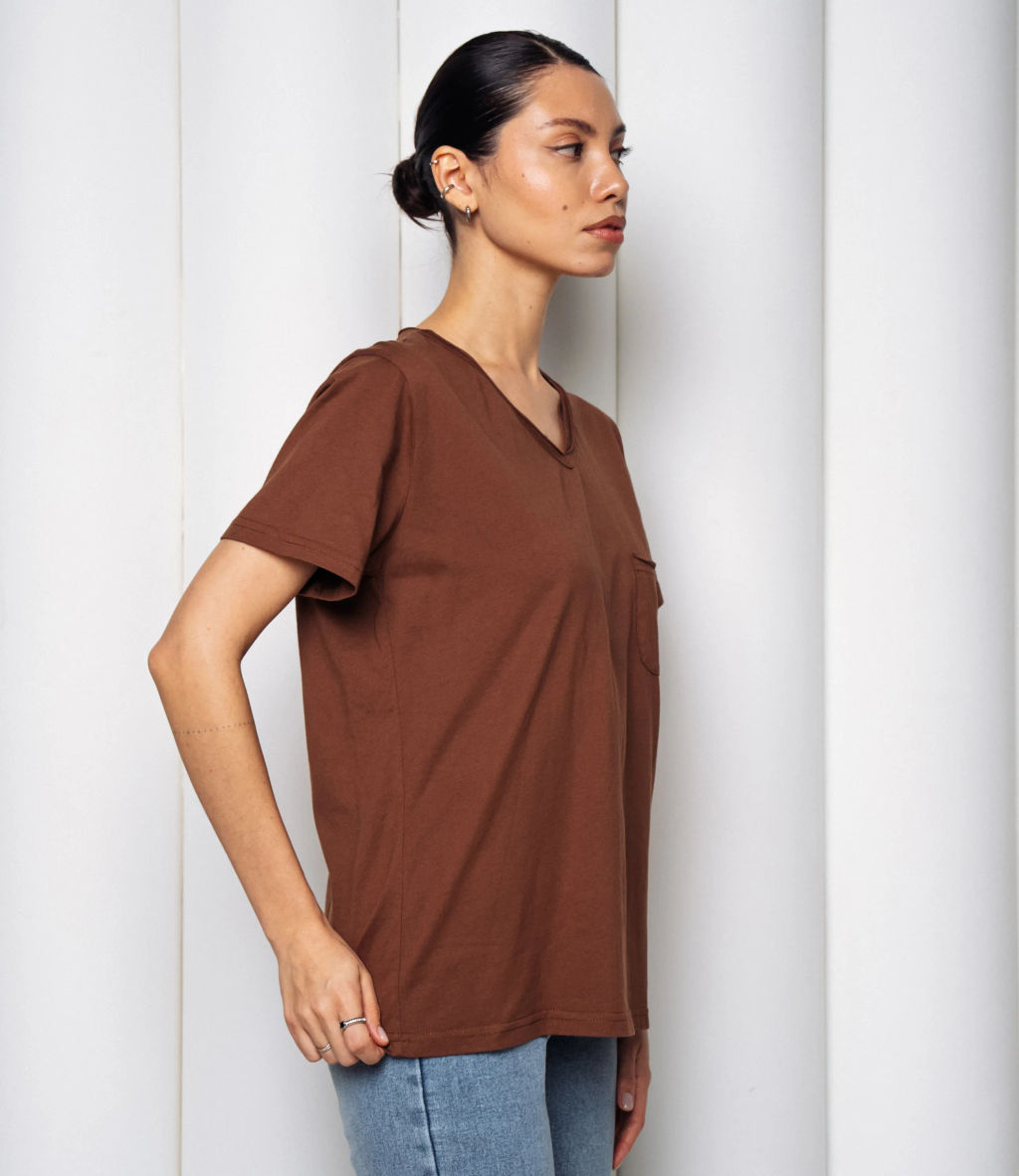 Футболка #КТ899 (2), коричневый - Dommod фото 2