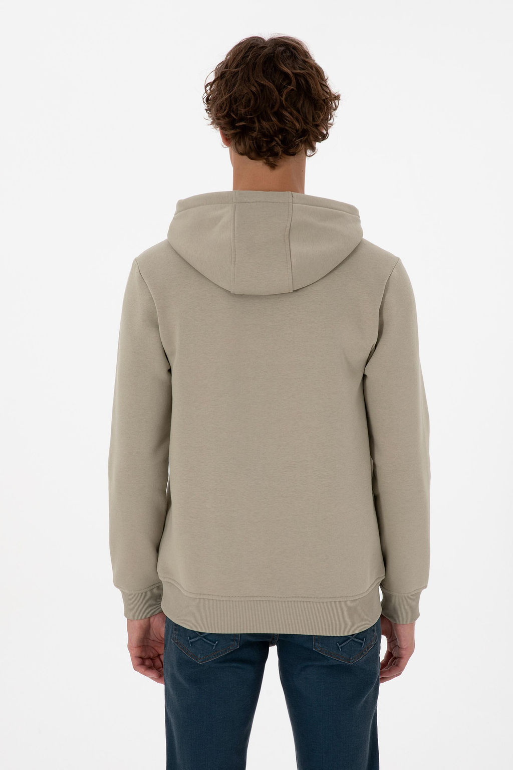Erkek A__k Haki Basic Sweatshirt Sepette S_rpriz _ndirim - U.s. polo assn фото 5