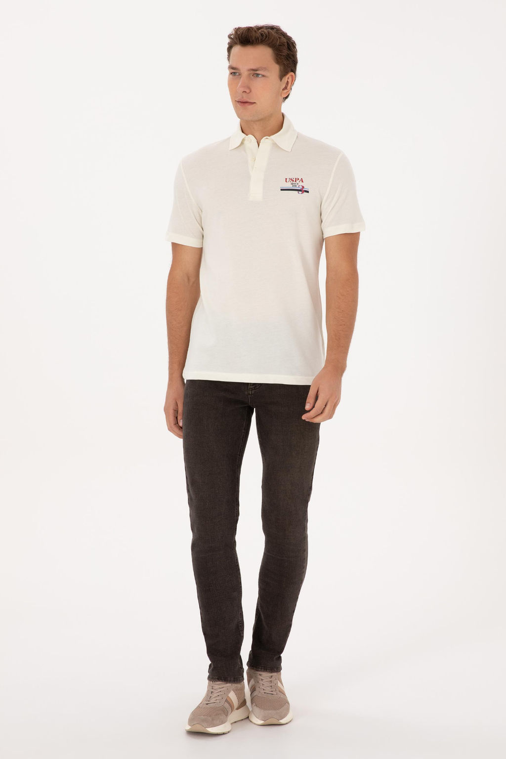 Erkek Krem Ti__rt - U.s. polo assn фото 4